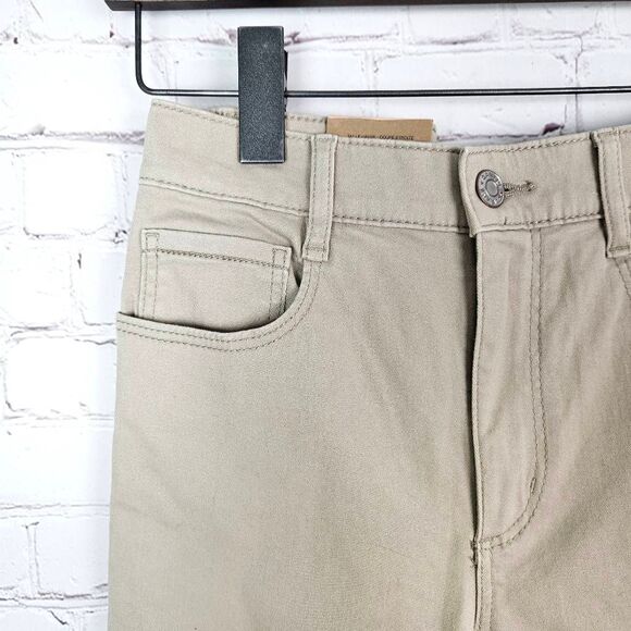 NWT GARAGE Tall Haute High Rise Tan Ultra Stretch Jeggings in Beige Sand Size: 5 - Picture 4 of 7